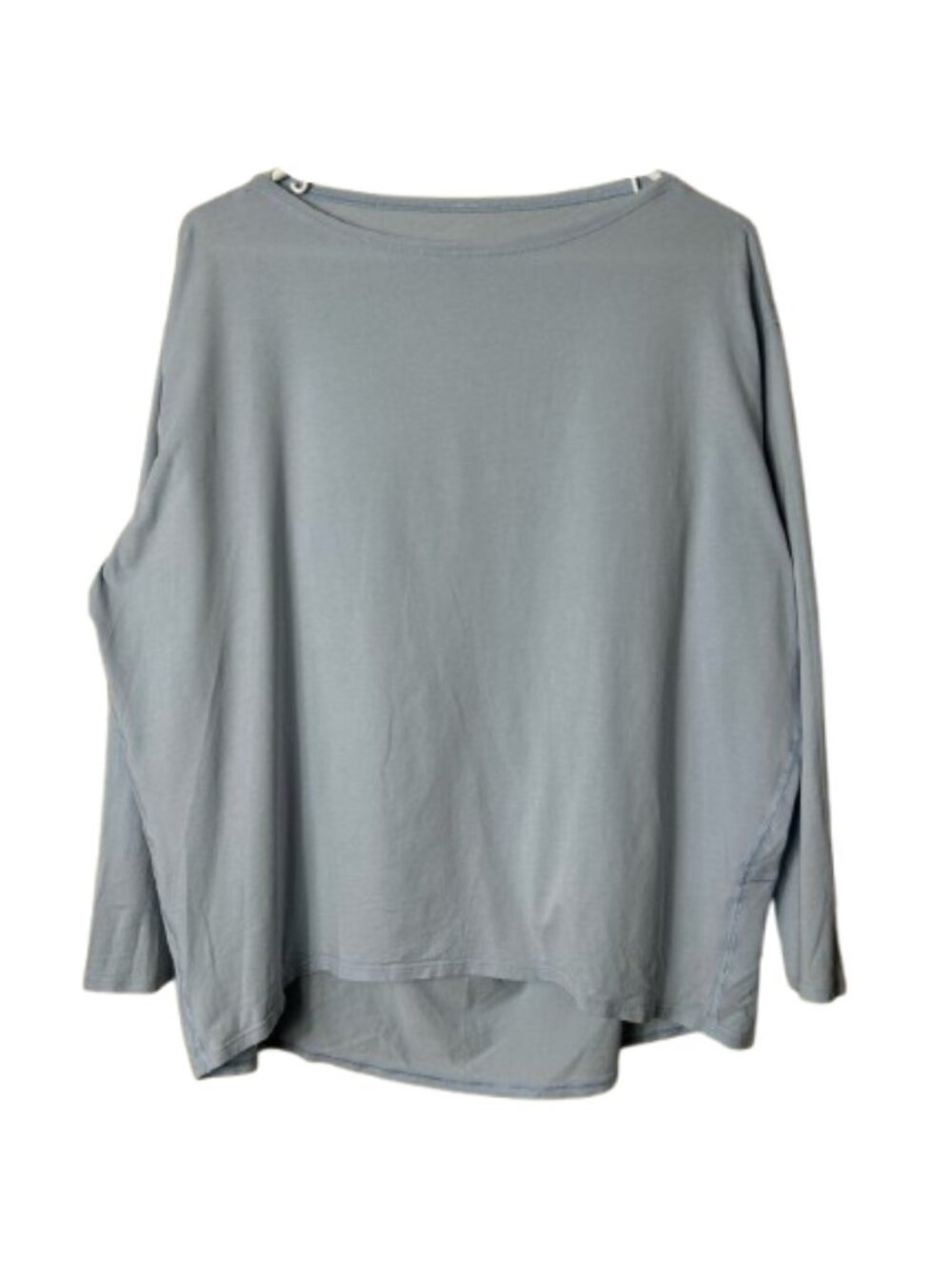 Lululemon baby blue back in action long sleeve top womens M or 8